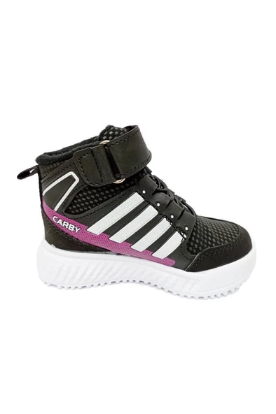 Carby 2021-B Kız Bebe Sneakers Bot Beyaz Fuşya - 2