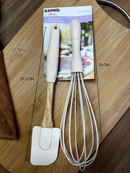 Kapris 2 Li Silikon Stapula Ve Çırpıcı Seti Bej KAP-608 - 2