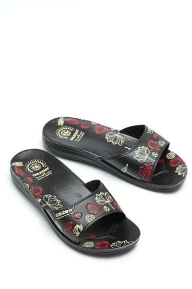 Gezer 13064 Relix Yapraklı Günlük Kadın Terlik ürün görseli 1