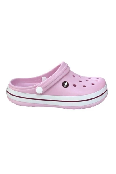 Akınal E195.Z.024 Medical Sabo Kadın Terlik Pudra Beyaz Bordo - Resim 3