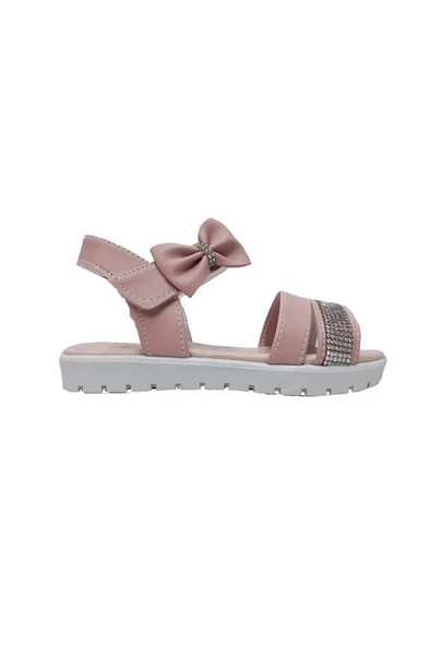 Varkan 8811 Deri Taşlı Kız Çocuk Sandalet 25-29 - 2