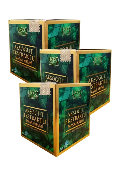 UKKO 3 Kutu Aksöğüt Ekstraktlı Masaj Kremi 100 Ml X 3 Aksöğüt Kremi