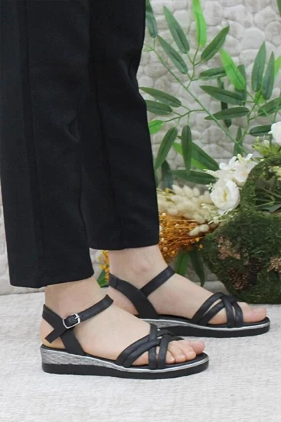 Fancy 203-23 Deri Fashion Kadın Sandalet - 6