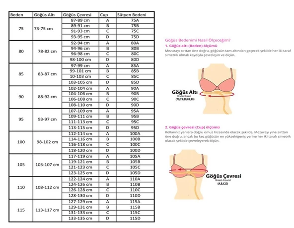 Erdem Kadın Penye Body Sütyen 2475 - 2 Adet  Beyaz 110B - Resim 5