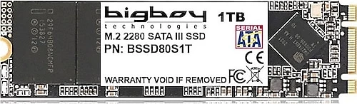 BIGBOY 1TB 22x80mm M.2 Sata 3 Notebook SSD