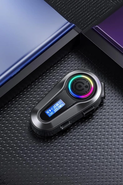 Torima Q10 Siyah LCD Ekranlı Bluetooth Motosiklet Kulaklığı Intercom - 4