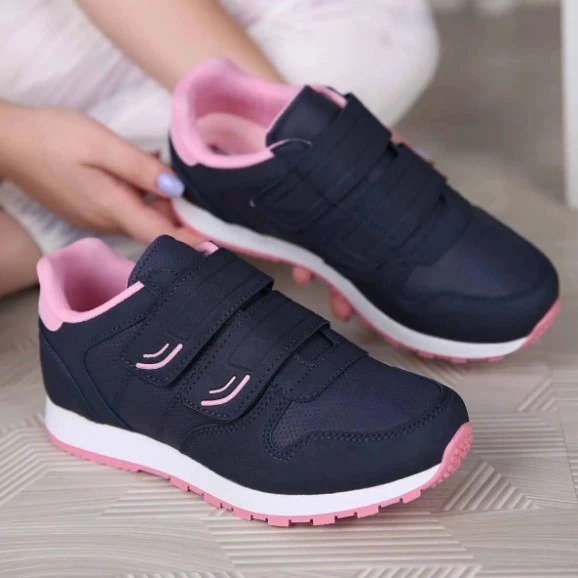 Kadın Çift Cırtlı Spor Ayakkabı Laci Pembe ürün görseli