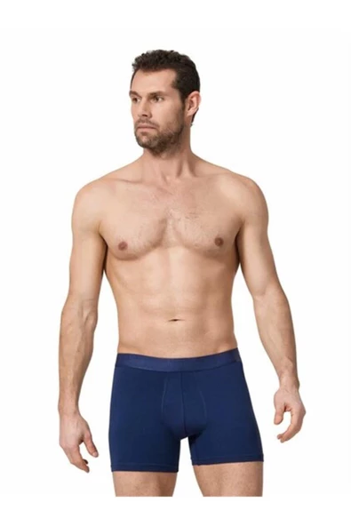 3 Adet Namaldı 128 Licralı Erkek Boxer  XL Lacivert