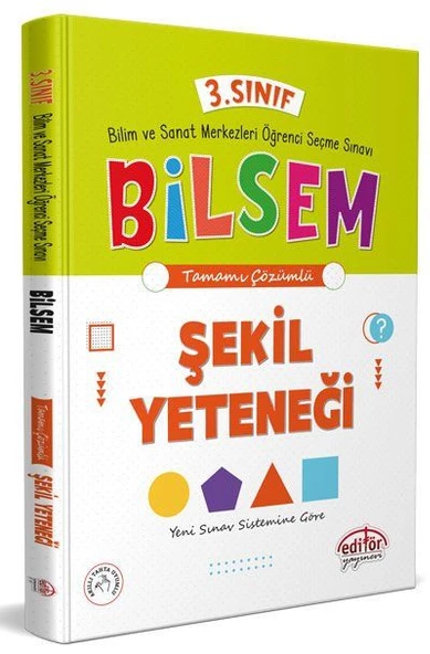 Editör Yayınevi 3. Sınıf Bilsem Hazırlık Şekil Yeteneği Tamamı Çözümlü