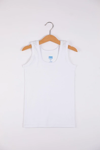 Berrak Erkek Çocuk Ribana Atlet 1504 - 6 Adet  Beyaz 5 No:7-8 Yaş ürün görseli