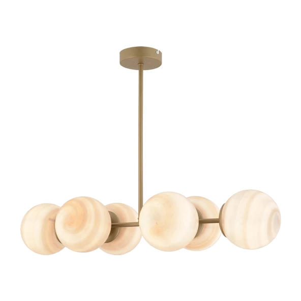 Apliqa ERDA 6LI ESKİTME AVİZE Modern Mutfak Yemek Masası Üstü Yatak odası Salon Avize - Resim 2