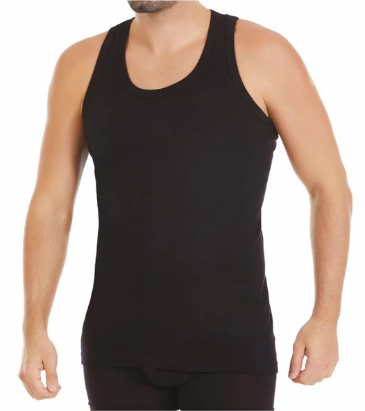 Yıldız Erkek Ribana Spor Atlet - 3 Adet  Siyah S ürün görseli