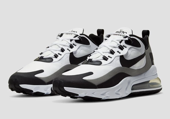 Nike Air Max 270 React White Black Erkek Spor Ayakkabı