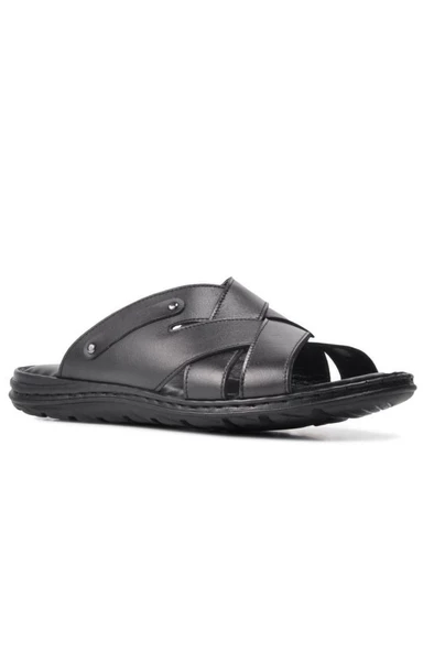 Classter 912 Hakiki Deri Anatomik Erkek Terlik - 4