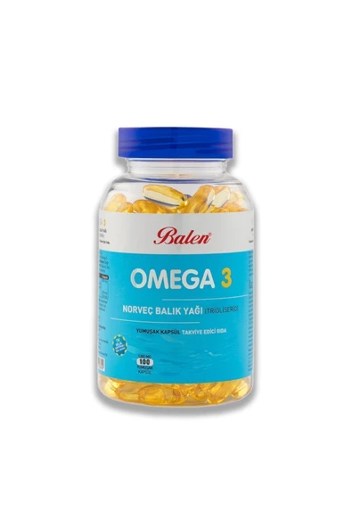 Omega 3 Norveç Balık Yağı (TRİGLİSERİD FORM) 1380 Mg 100 Kapsül