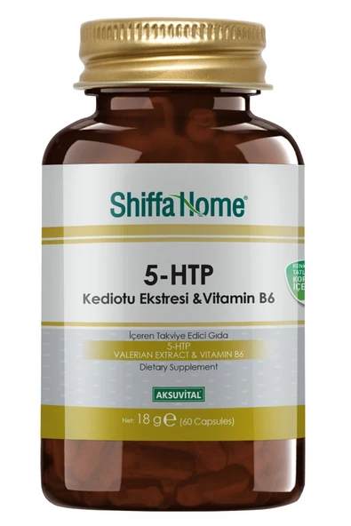 5 Htp 60 Kapsül / 5-htp Bitkisel Kapsül, Kediotu Ekstresi Ve B6 Vitamin / 180mg