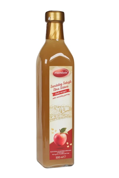 MECİTEFENDİ SANDALOZ SAKIZLI ELMA SİRKESİ 500 ML