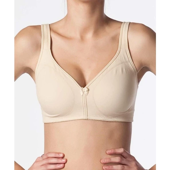 Nbb Battal Beden Dubleli Toparlayıcı Sütyen 3565 - 1 Adet  Ten 95B ürün görseli 1