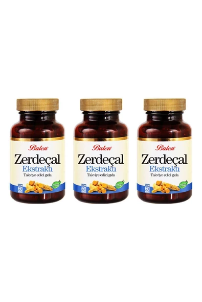 Zerdeçal Ekstraktı 325 Mg 60 Kapsül X 3 Adet