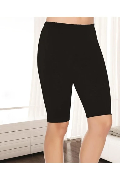 Tutku Elit Kadın Modal Likralı Kısa Tayt 2103 - 3 Adet   Siyah 2XL