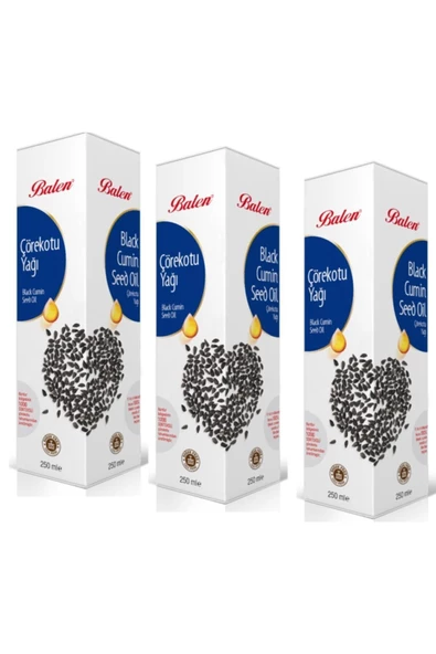 Çörek Otu Yağı Soğuk Pres 3 X 250 ml