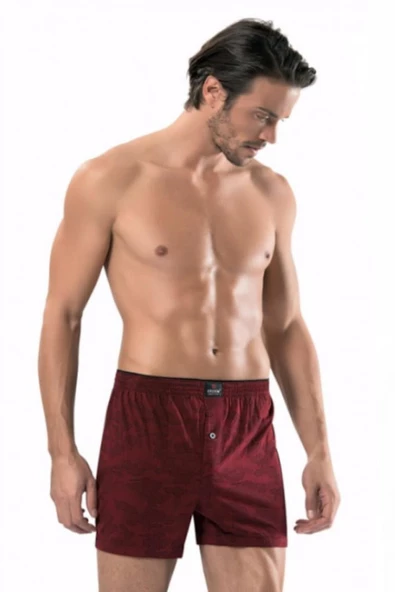 6'Lı Erdem 1400 Erkek Penye Boxer  M Karışık Renk - Resim 8