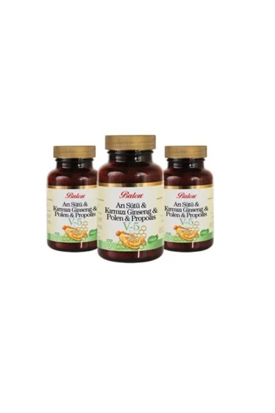 (v5) Arı Sütü & Kırmızı Ginseng & Polen & Propolis Tablet X 3 Adet