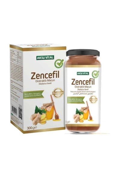 Aksuvital Ballı Zencefil Ekstraktlı,öksürük Karışımı 300 gr