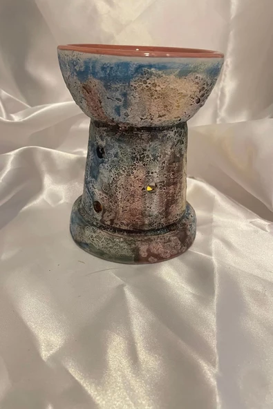 Buhardanlık Seramik Eskitme Buhurdanlık Büyük - Resim 3