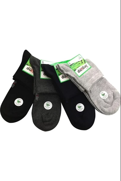 Dündar Erkek Plus Bambu Kısa Konç Çorap 4131 - 6 Adet  Karışık Renk 41-45