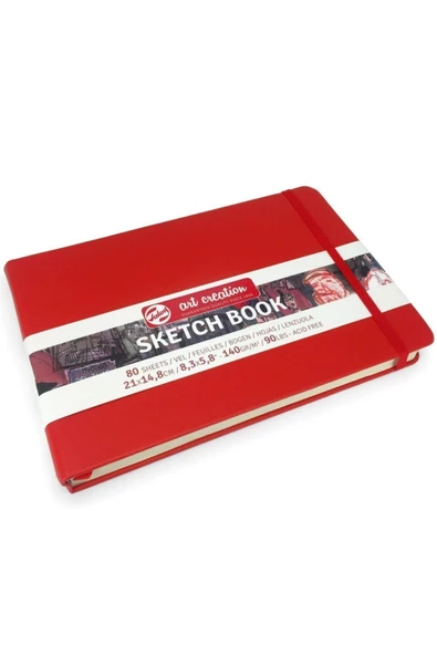Talens Sketch Book 140gr. 21x14,8cm - Kırmızı