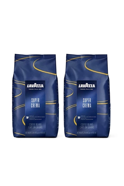 LavAzza Super Crema Çekirdek Kahve 1 Kgx2 Adet