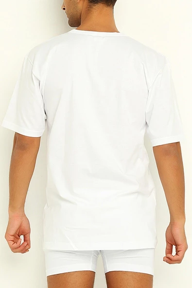 Yıldız Erkek Modal Likralı O Yaka Fanila Atlet 3'Lü Paket -335-336-337  Beyaz 3XL - Resim 2