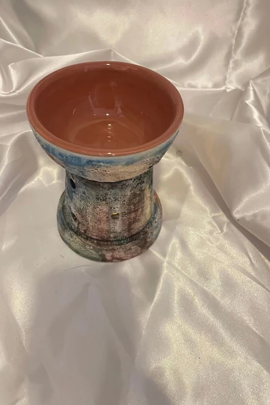 Buhardanlık Seramik Eskitme Buhurdanlık Büyük - Resim 2