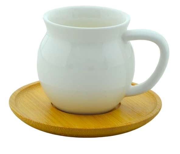 Mien 6 Kişilik 12 Parça Bambu Tabaklı Fincan Seti - 3