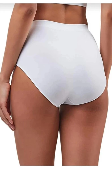 Yıldız Kadın Modal Yüksek Bel Silikonlu Likralı Toparlayıcı Külot 4200 - 6 Adet  Beyaz L - 2