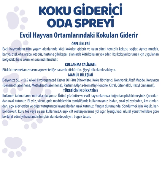 Pet White Evcil Hayvan Koku Giderici Oda Spreyi 500 ml - 2