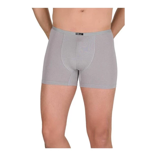 Berrak 4488 Erkek Modal İnce Kemer Boxer 3'Lü   XL Gri