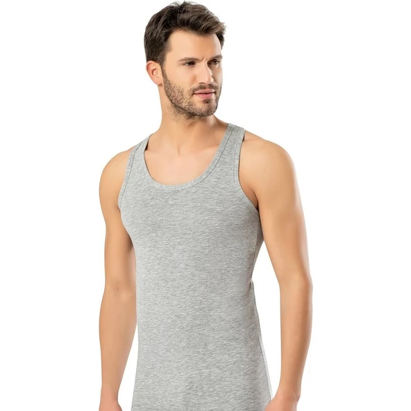 ERDEM 1121 ERKEK LİKRALI SPORCU ATLET  M Gri