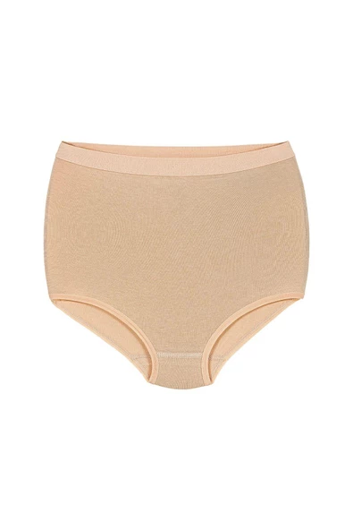 Yıldız Kadın Modal Yüksek Bel Silikonlu Likralı Toparlayıcı Külot 4200 - 6 Adet  Ten 3XL ürün görseli 1