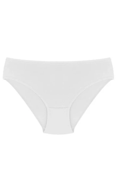 Aydoğan Kadın Pamuklu Likralı Bikini Slip Külot -12 Adet  Beyaz M - Resim 2