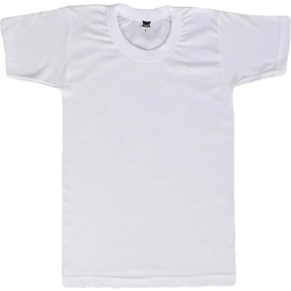 Tutku Erkek Çocuk Sıfır Yaka Atlet 3 Adet   Beyaz 4 (7-8 YAŞ) - Resim 3