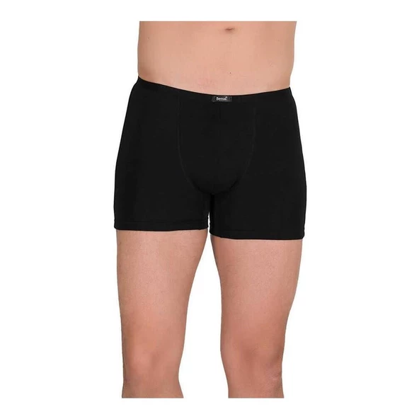 Berrak 4488 Erkek Modal İnce Kemer Boxer 3'Lü   Siyah L