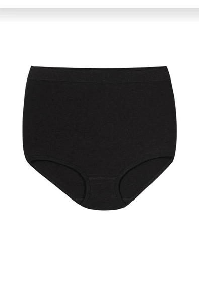 Yıldız Kadın Modal Yüksek Bel Silikonlu Likralı Toparlayıcı Külot 4200 - 6 Adet  Siyah 2XL