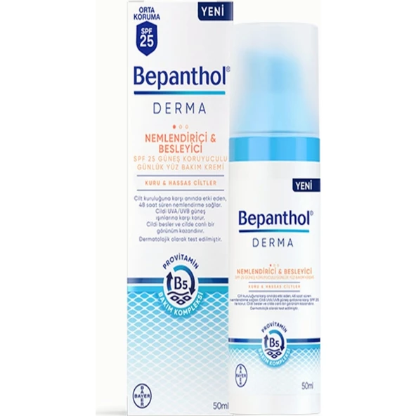 Bepanthol Derma Nemlendirici Besleyici Günlük Yüz Bakım Kremi 50 ml