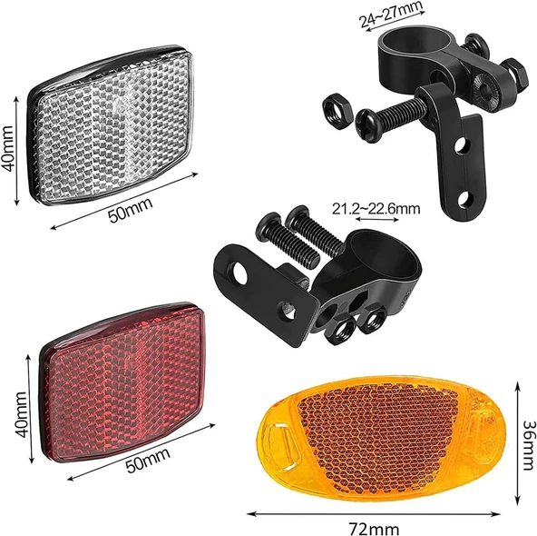 BİSİKLET AKSEUAR VE UYARI SETİ 5 PARÇA - 6