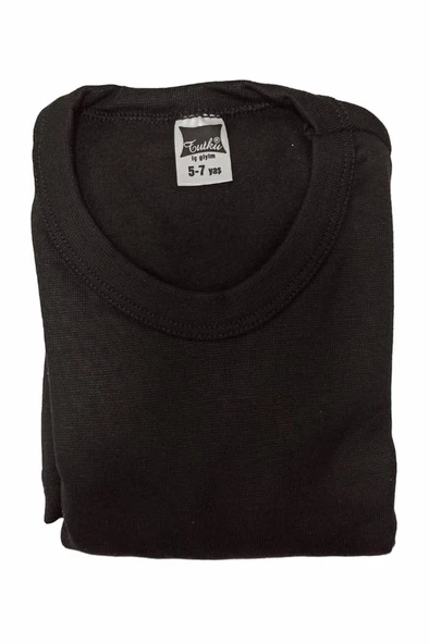 Tutku Kız Çocuk Termal Fanila 1Adet - 0836  Siyah 11-13 Yaş - Resim 3