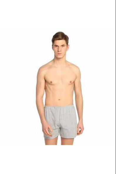 Seher Yıldızı Erkek Renkli Paçalı Boxer Don - 6 Adet  Gri 3XL