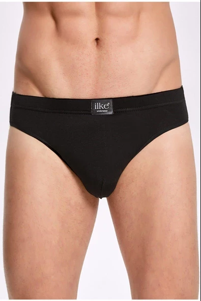 İlke Erkek Bambu Slip Külot 1607 - 6 Adet  Siyah 2XL