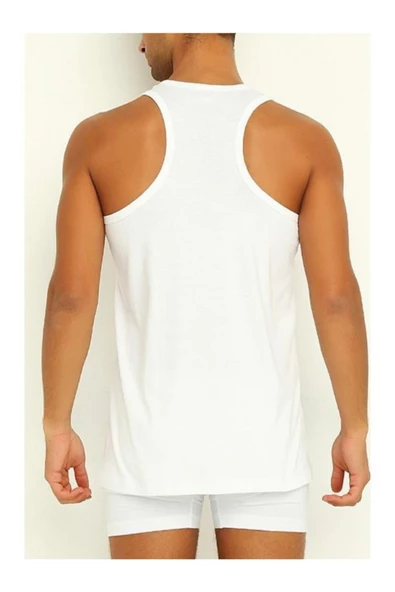 Yıldız Erkek Bambu Spor Atlet -490-491-492  Beyaz M - Resim 2